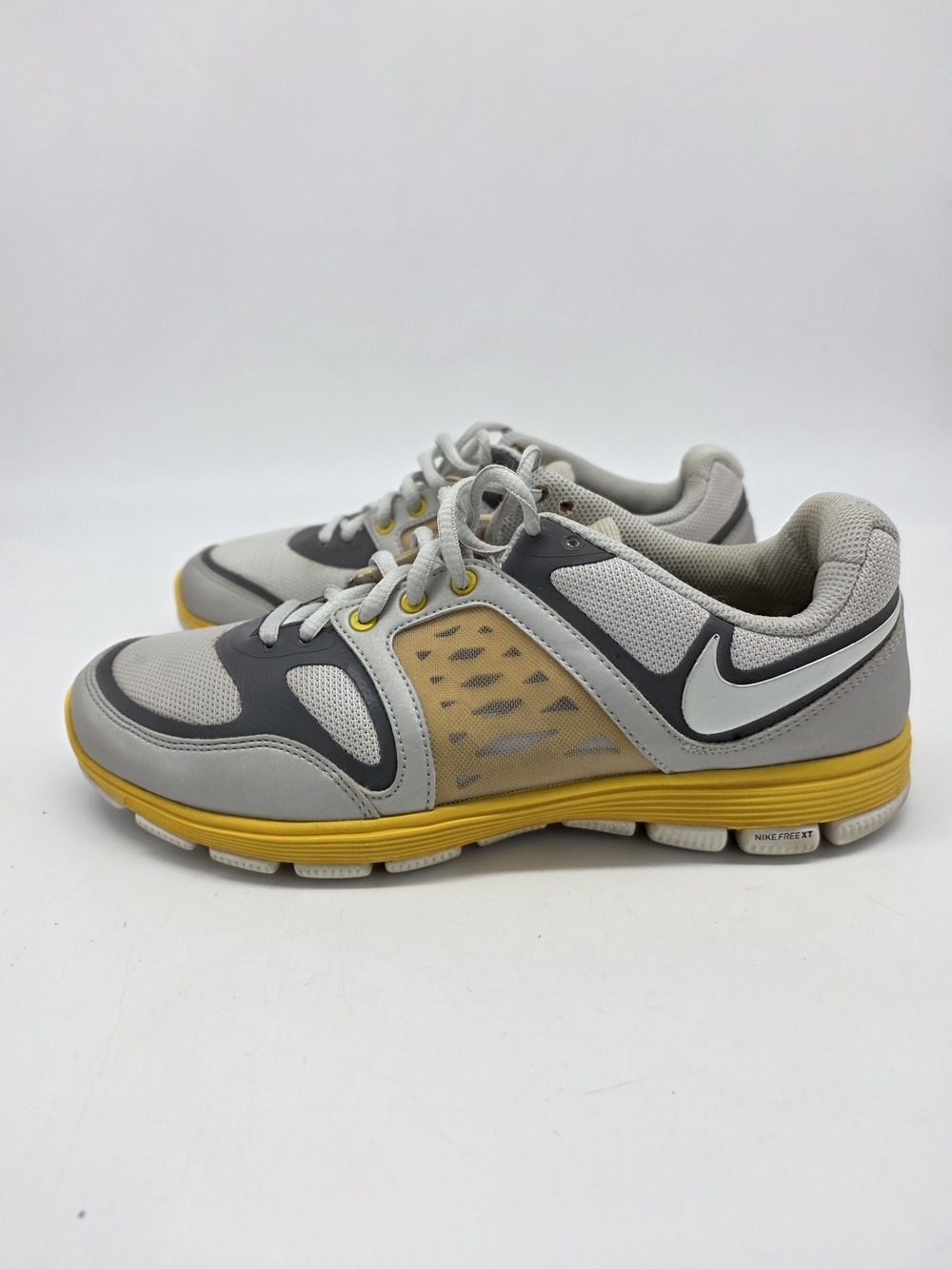 Nike Free XT Motion Fit Livestrong Womens Size 8 Grey Yellow Shoes 454497-017